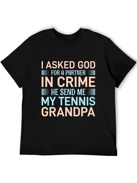 Tennis Grandpa Graphic T-Shirt