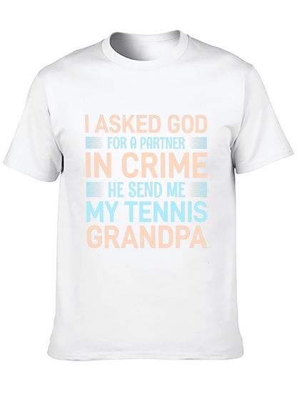 Tennis Grandpa Graphic T-Shirt