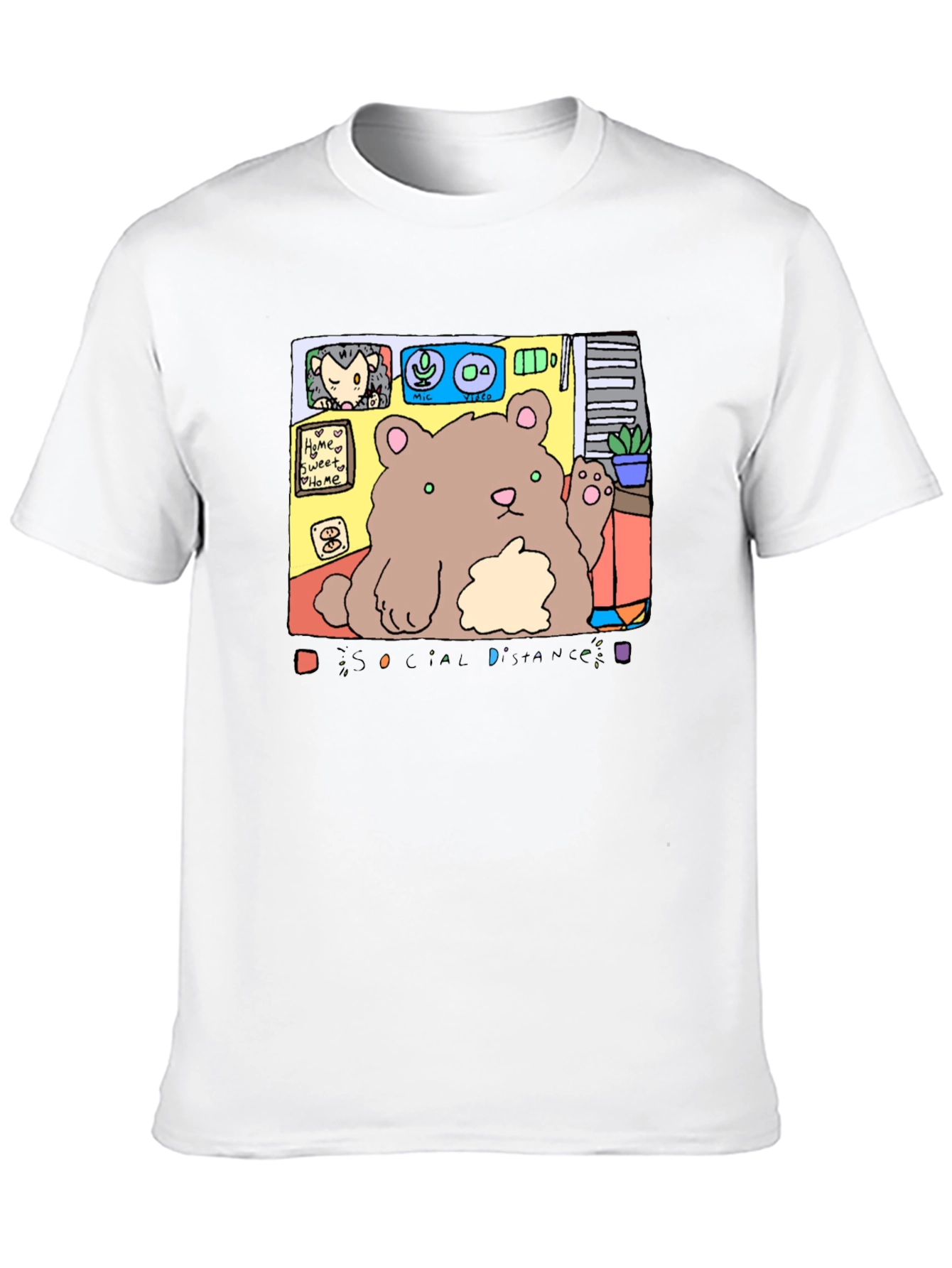 Social Distance Bear T-Shirt - Stay Connected!