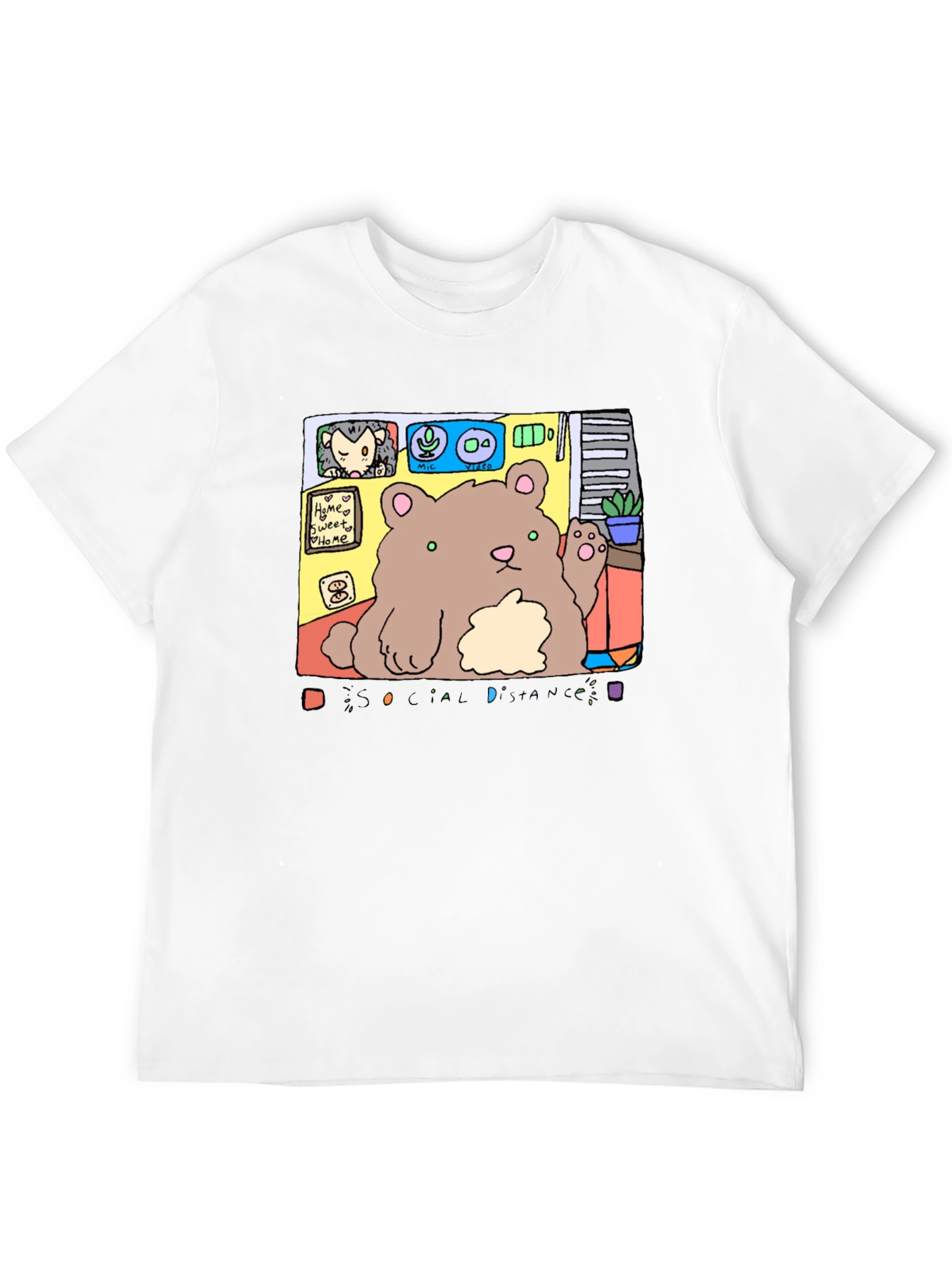 Social Distance Bear T-Shirt - Stay Connected!