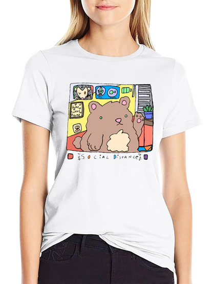Social Distance Bear T-Shirt - Stay Connected!