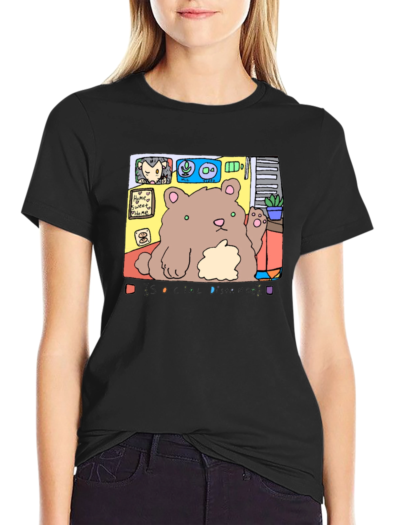 Social Distance Bear T-Shirt - Stay Connected!