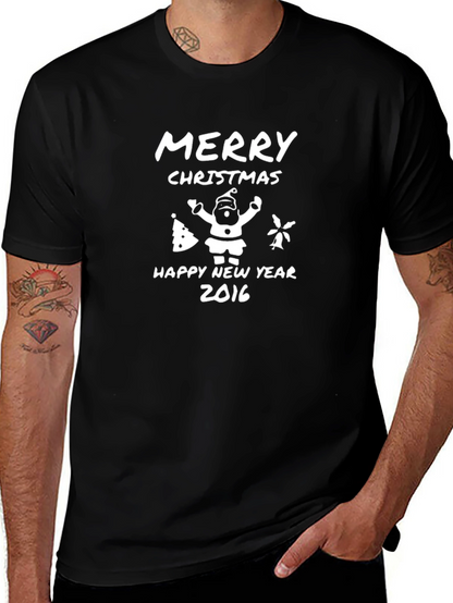 Merry Christmas Happy New Year 2016 Graphic Tee