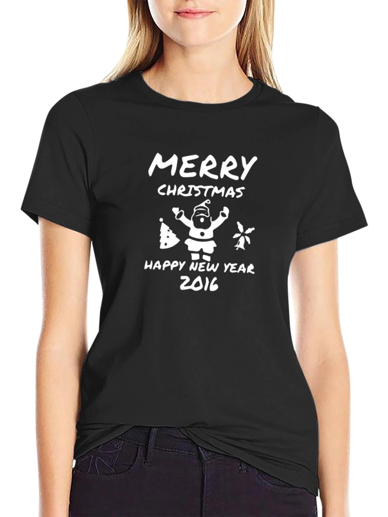 Merry Christmas Happy New Year 2016 Graphic Tee
