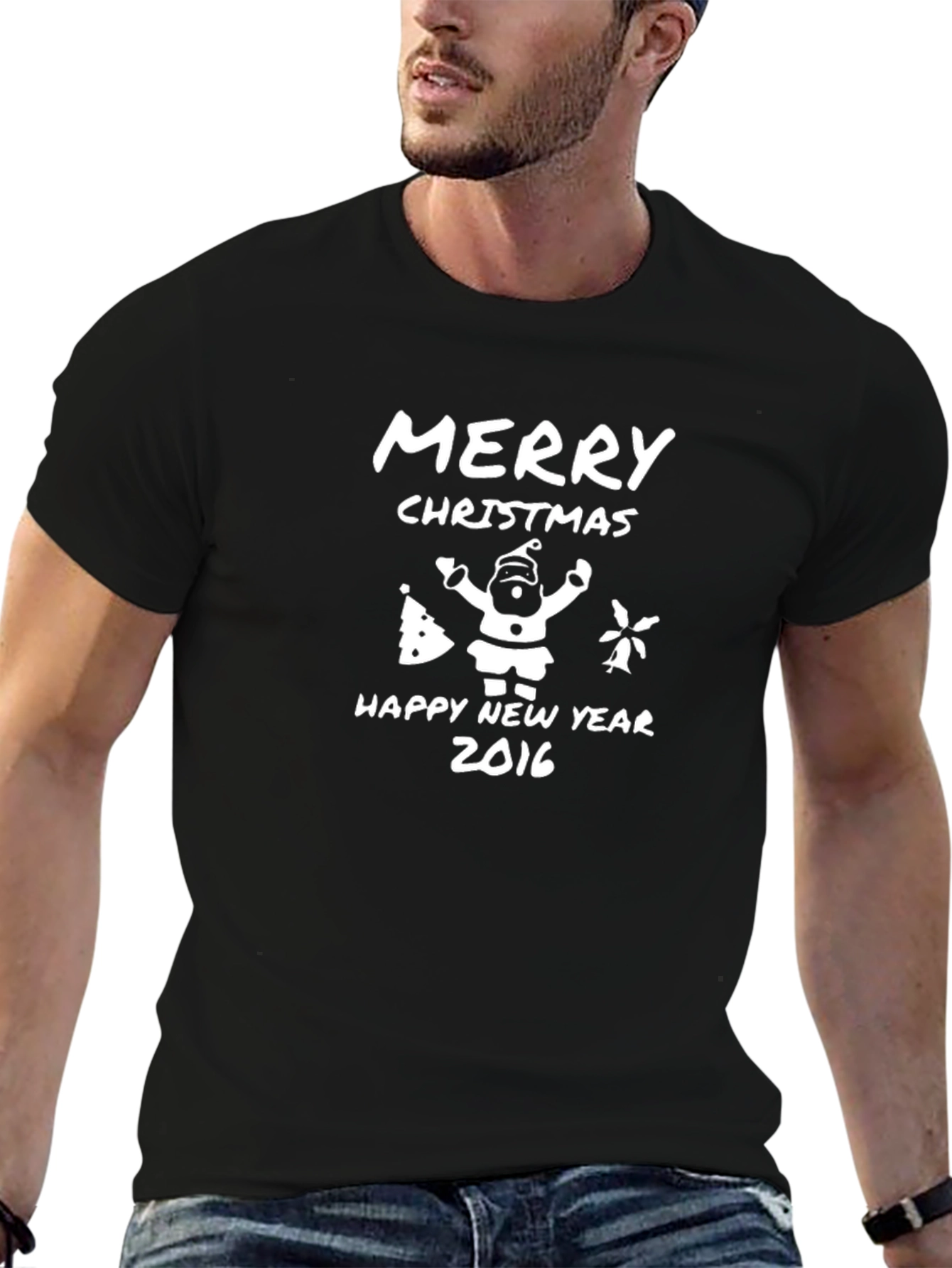 Merry Christmas Happy New Year 2016 Graphic Tee