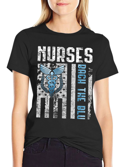 Nurses Back the Blue T-Shirt