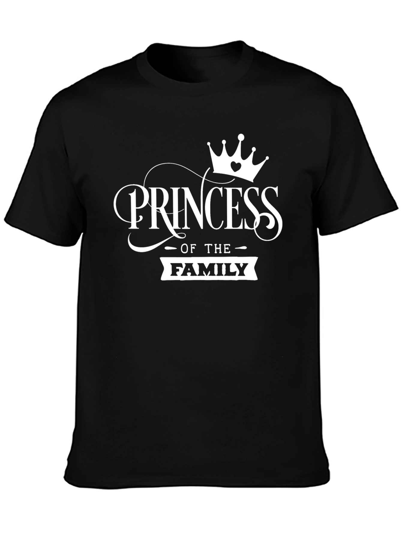 Princess of the Family Black T-Shirt