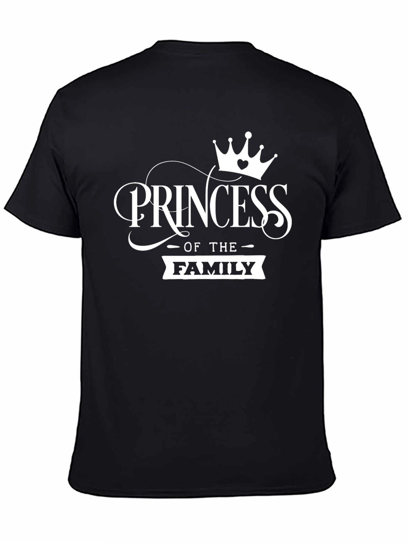 Princess of the Family Black T-Shirt