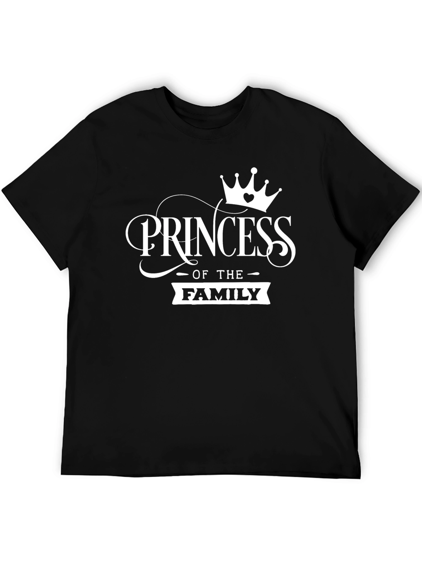 Princess of the Family Black T-Shirt