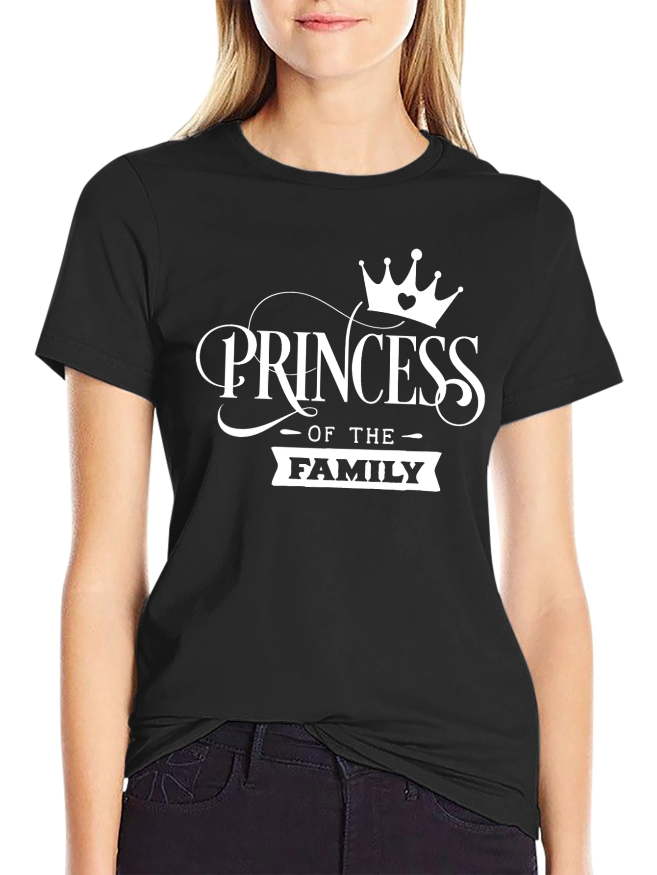 Princess of the Family Black T-Shirt