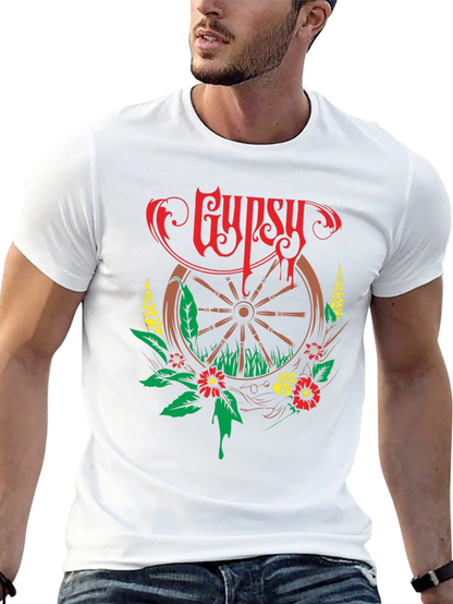 Gypsy Wheel Floral Graphic T-Shirt