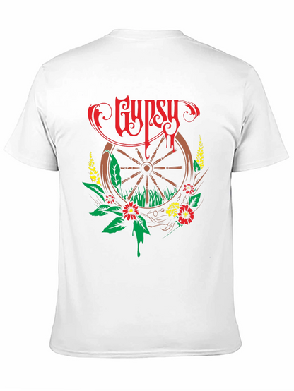 Gypsy Wheel Floral Graphic T-Shirt