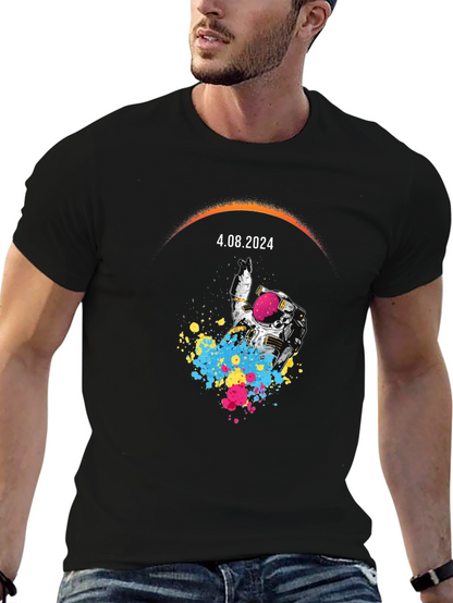 Astronaut Eclipse T-Shirt - April 8 2024