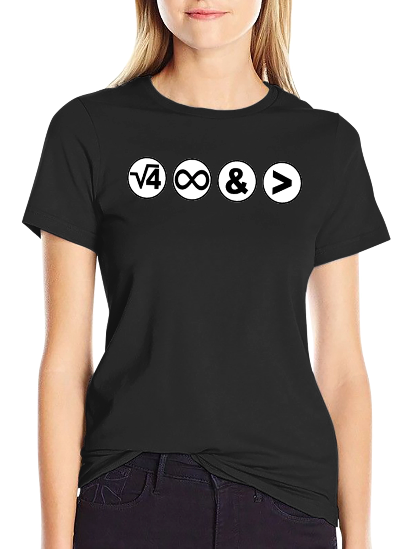 Math Pun T-Shirt - Root 4 is 2