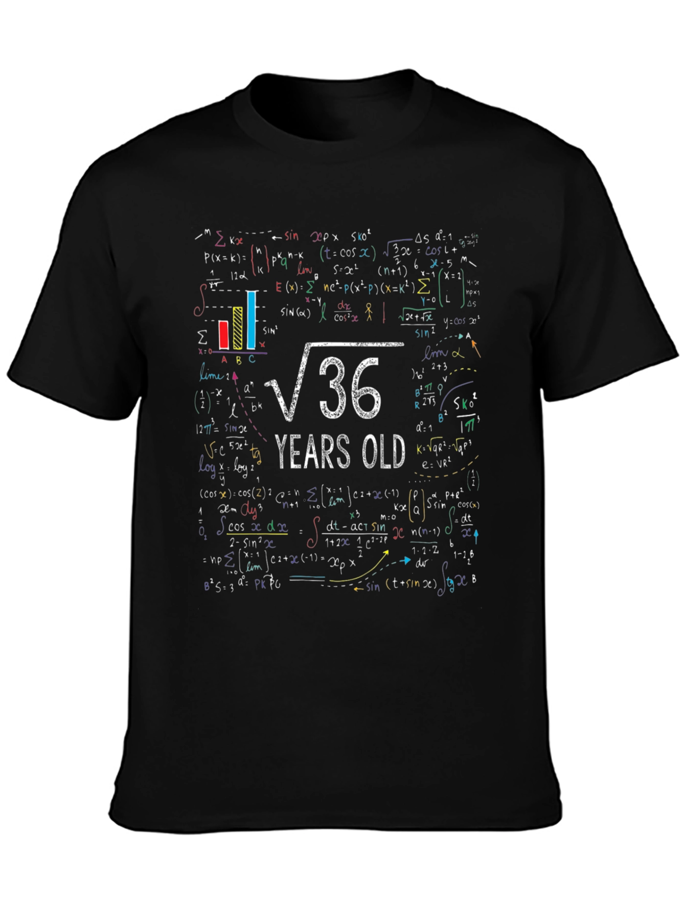 Math 36 Years Old Graphic Tee