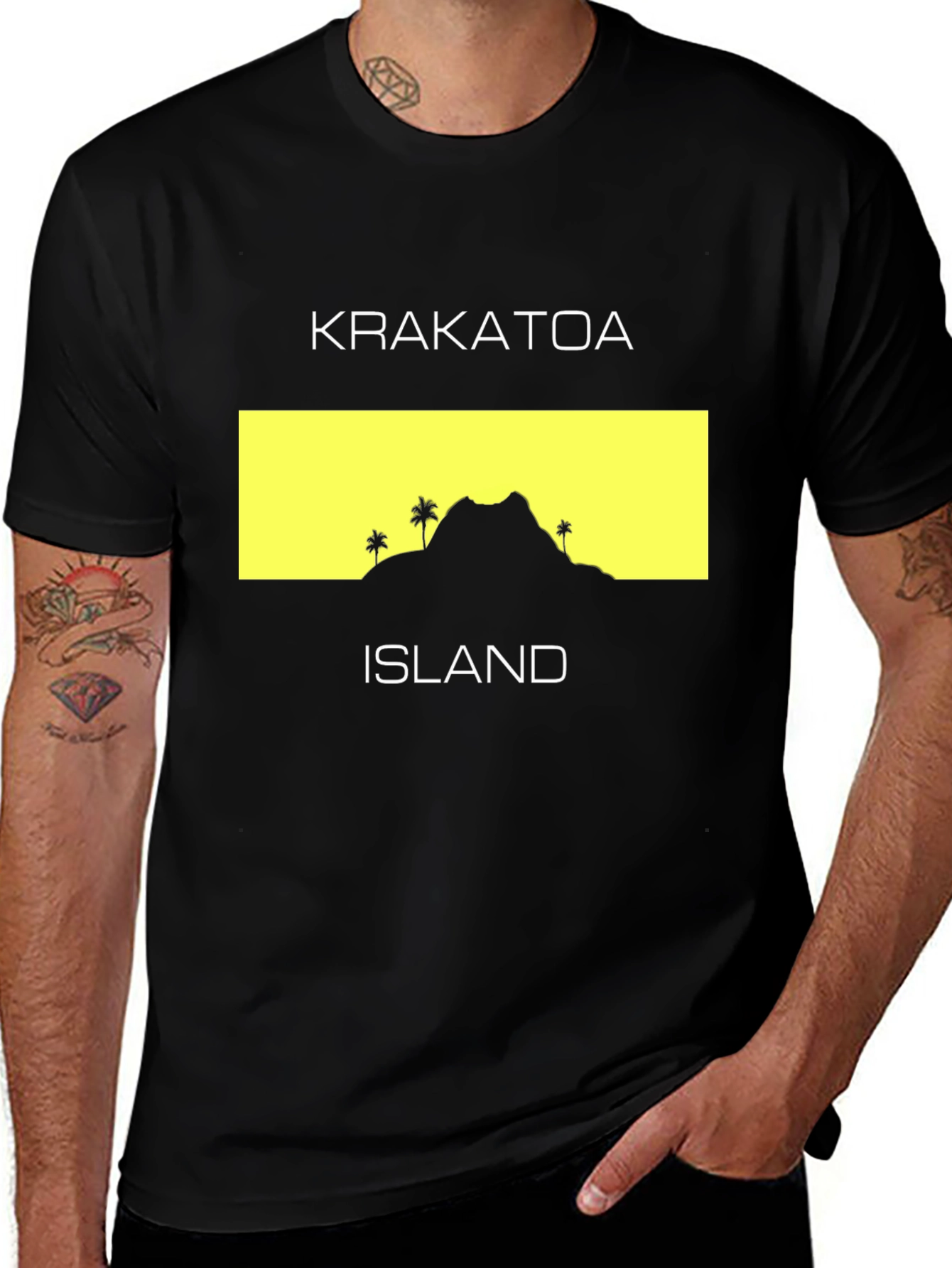 Krakatoa Island Graphic T-Shirt