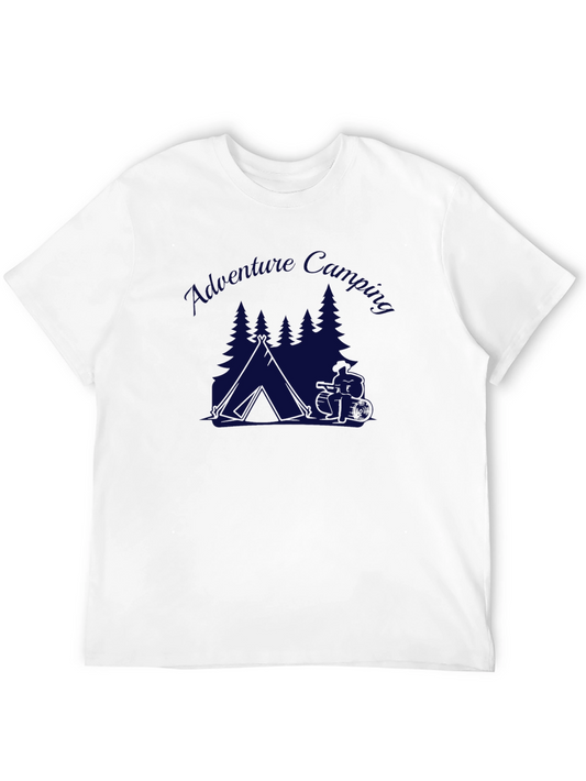 Adventure Camping Graphic Tee - Black