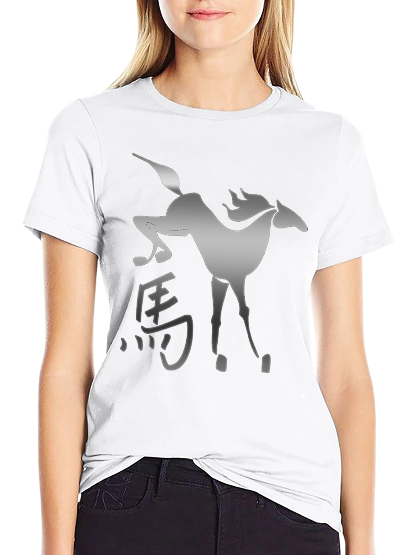 Mystic Horse Graphic Tee - Stylish Black Shirt