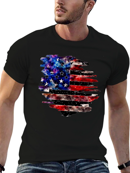 Distressed American Flag Graphic Tee