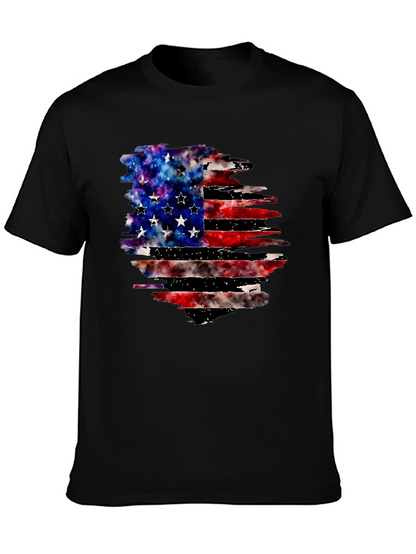 Distressed American Flag Graphic Tee