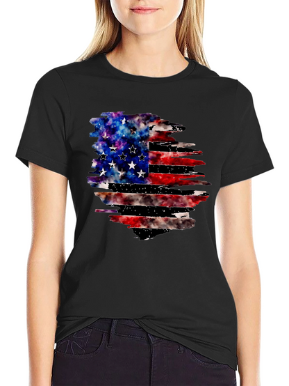 Distressed American Flag Graphic Tee