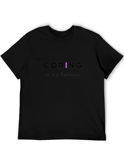 Coding is My Fashion Black Tee