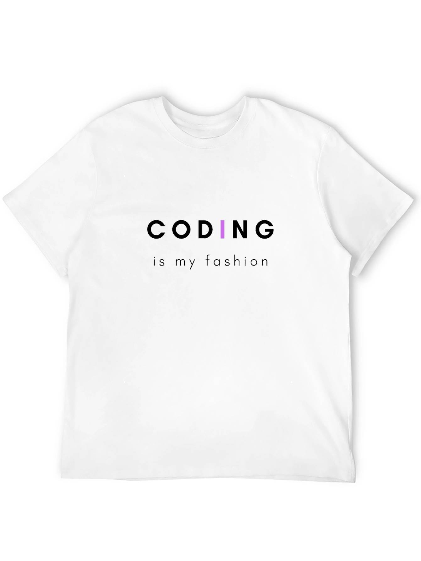 Coding is My Fashion Black Tee