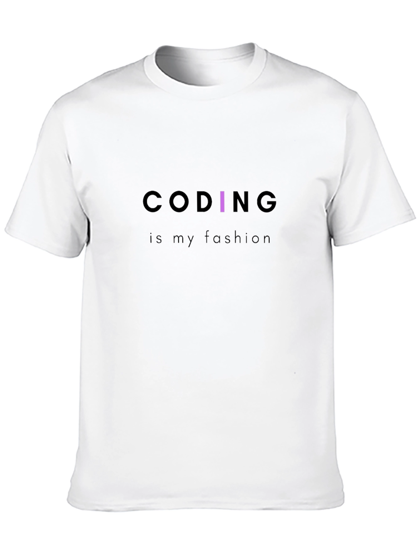 Coding is My Fashion Black Tee