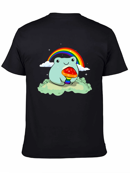 Frog Rainbow Mushroom Graphic Tee