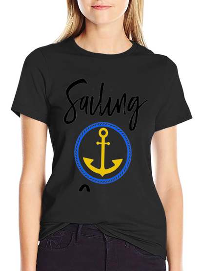 Sailing Anchor Graphic T-Shirt