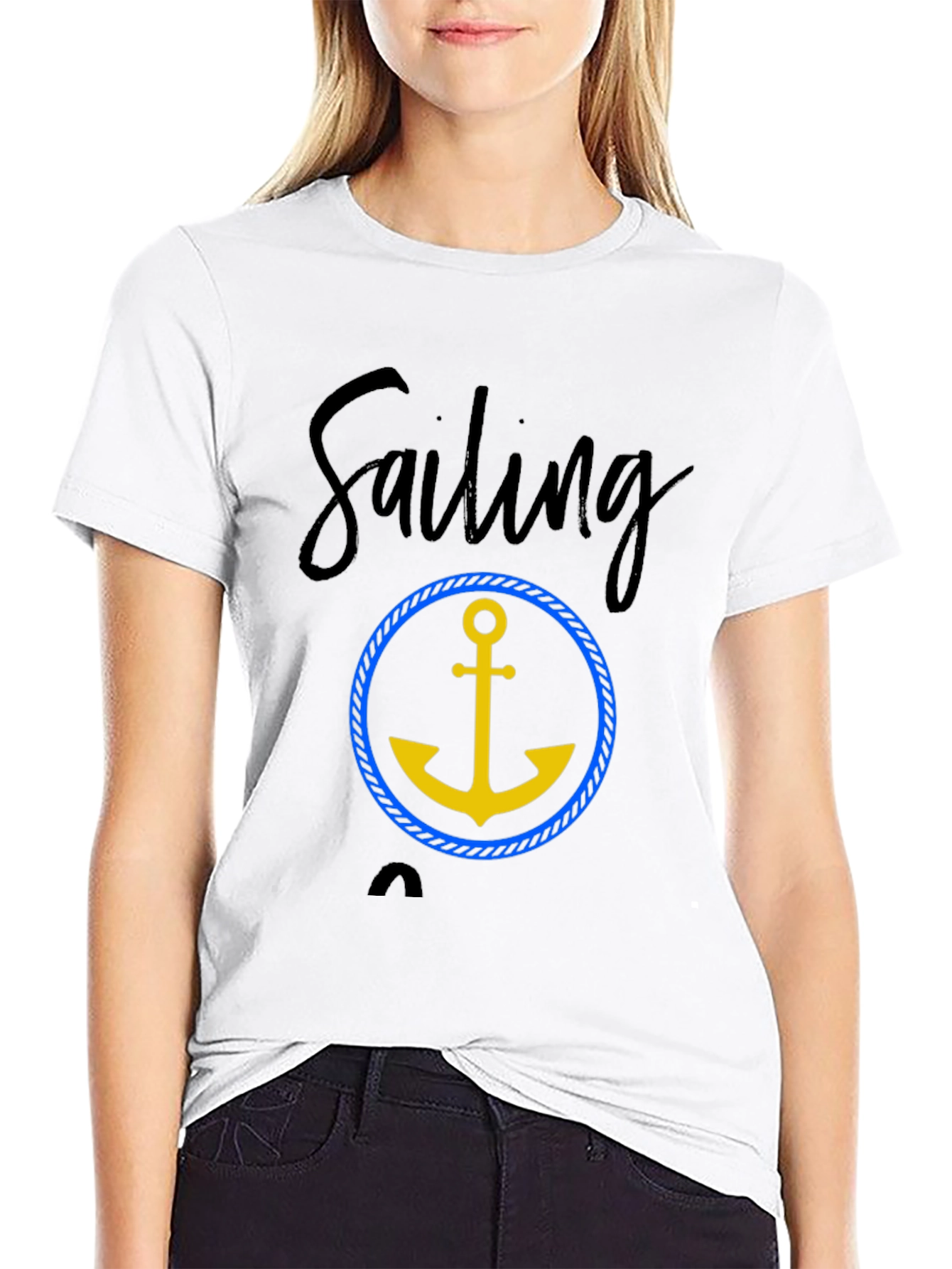 Sailing Anchor Graphic T-Shirt