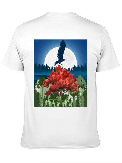 Eagle Moon Graphic Tee - Nature Inspired Design