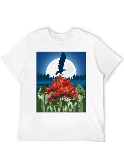 Eagle Moon Graphic Tee - Nature Inspired Design