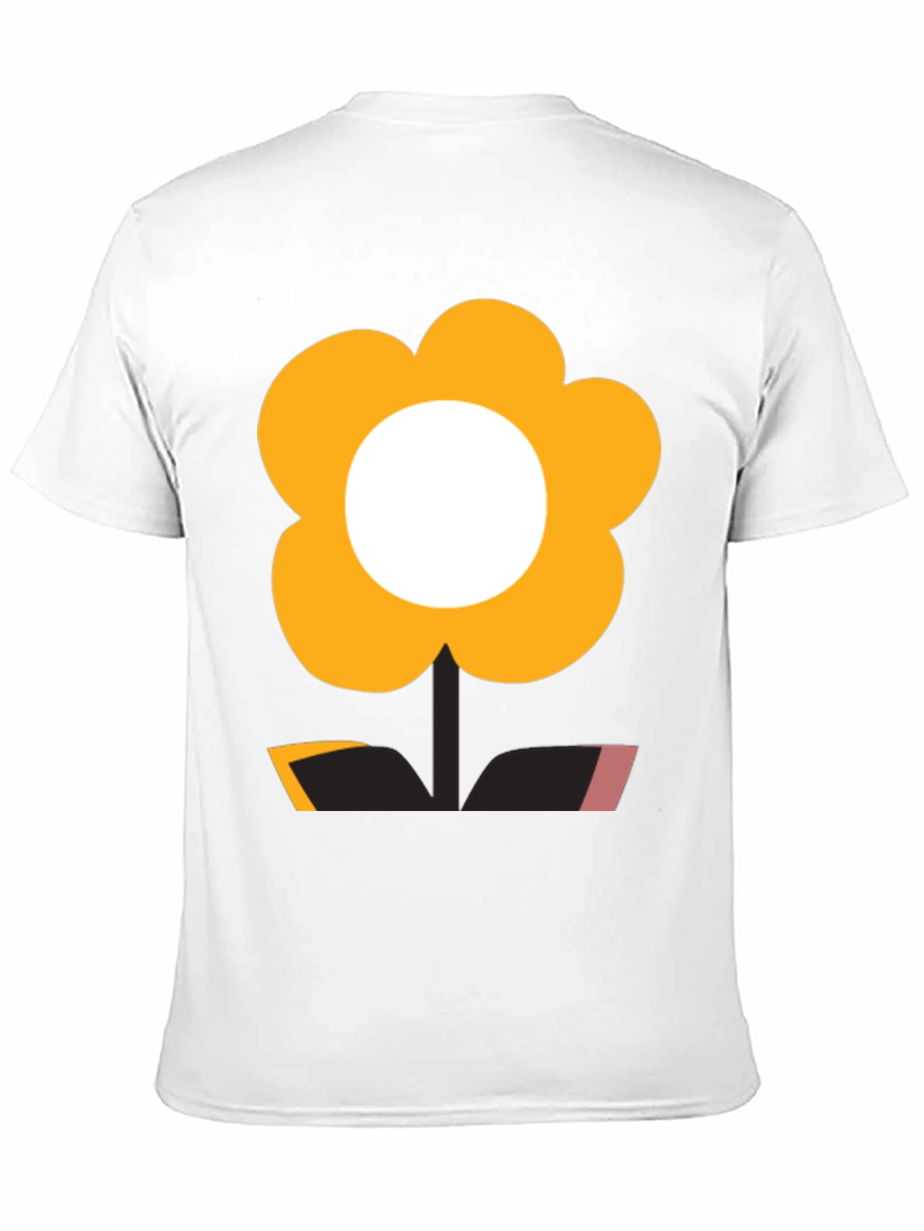 Funky Flower Power Tee - Black Graphic T-Shirt