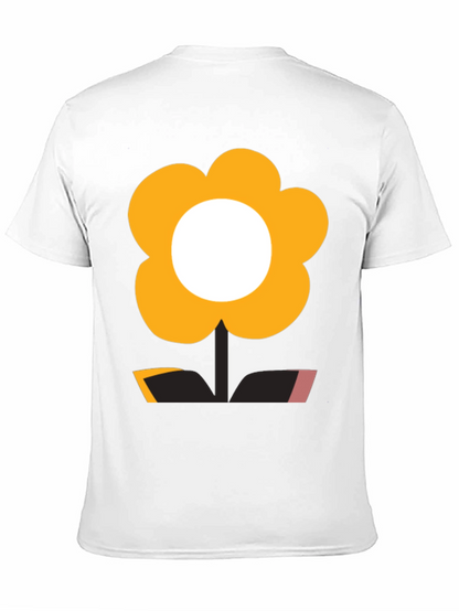 Funky Flower Power Tee - Black Graphic T-Shirt