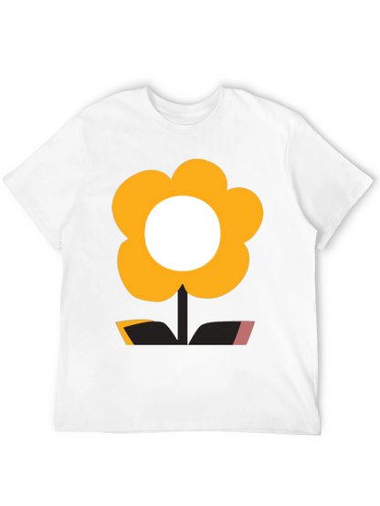 Funky Flower Power Tee - Black Graphic T-Shirt