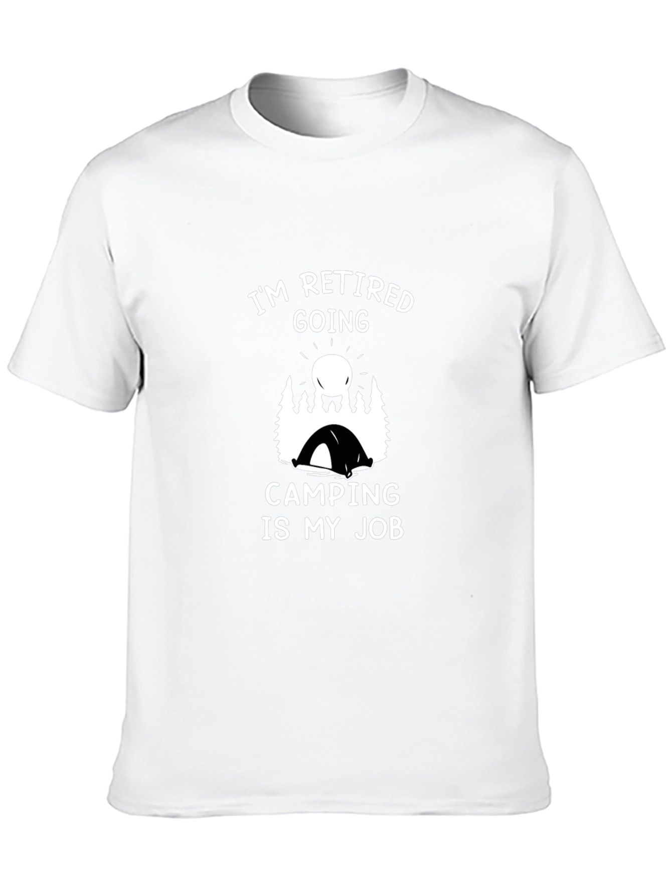 Retired Camping Job Graphic T-Shirt