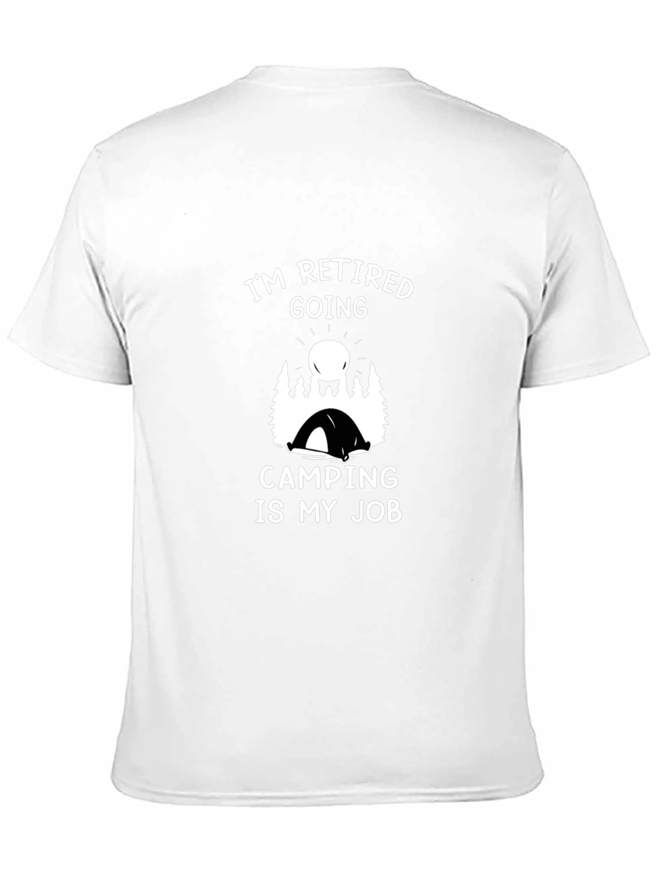 Retired Camping Job Graphic T-Shirt