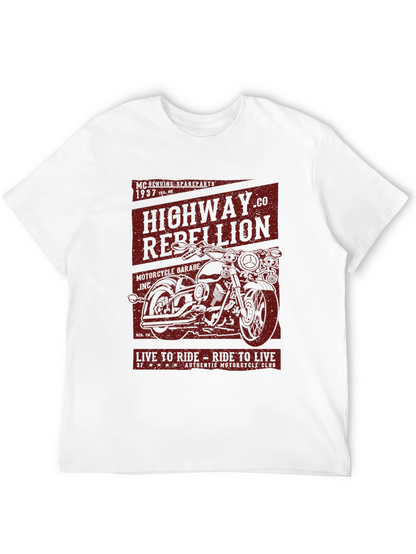 Highway Rebellion Motorcycle Graphic T-Shirt