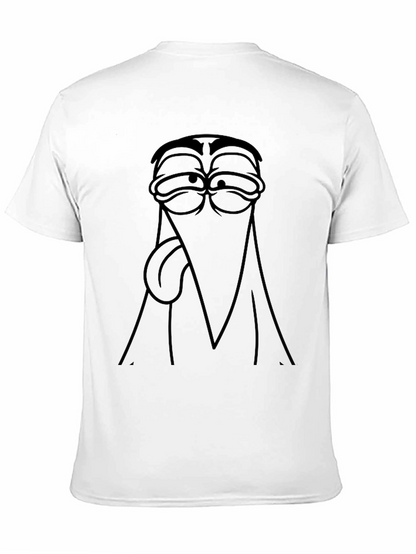 Funny Cartoon Character T-Shirt - Black Tee