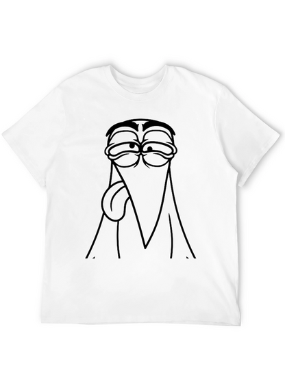 Funny Cartoon Character T-Shirt - Black Tee