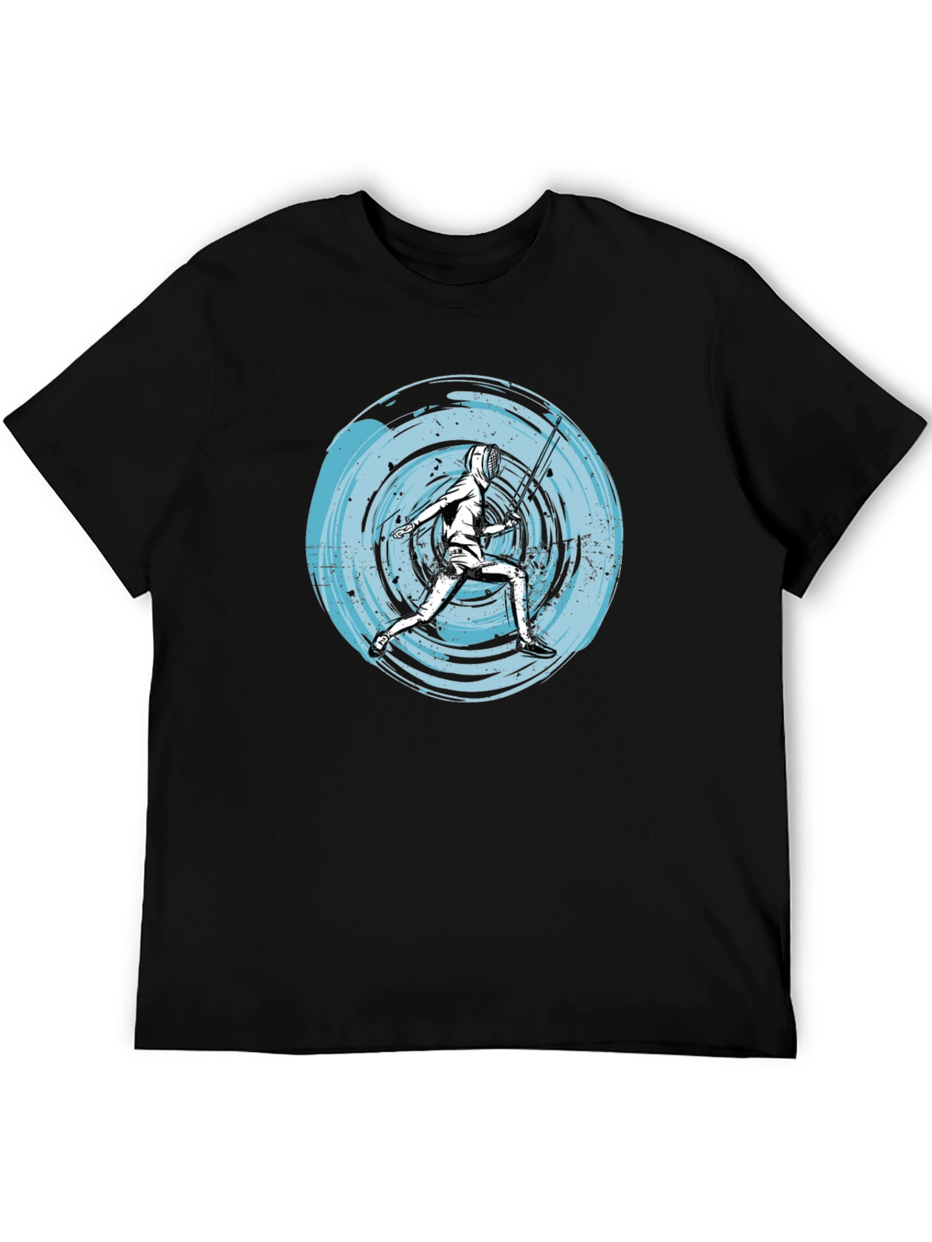 Fencer Graphic Tee - Unique Artistic Design