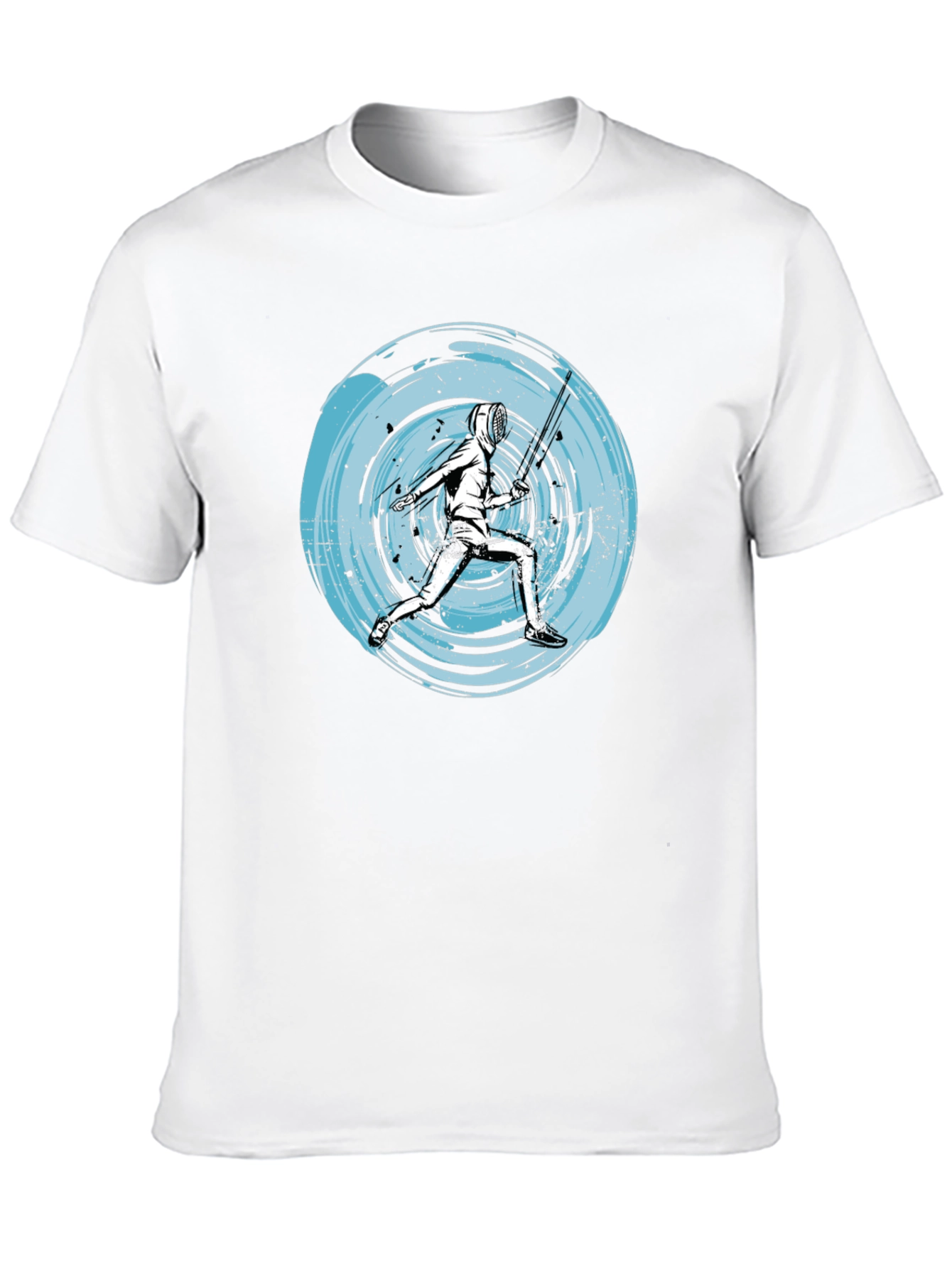 Fencer Graphic Tee - Unique Artistic Design