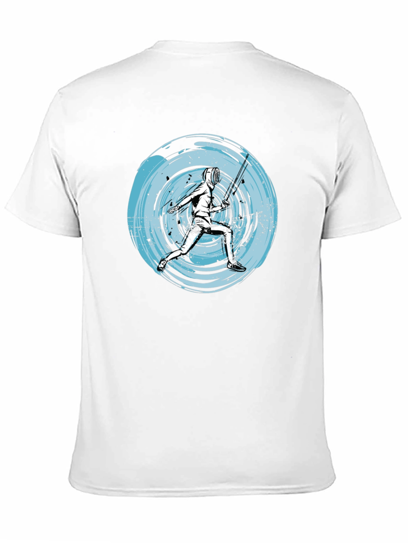 Fencer Graphic Tee - Unique Artistic Design
