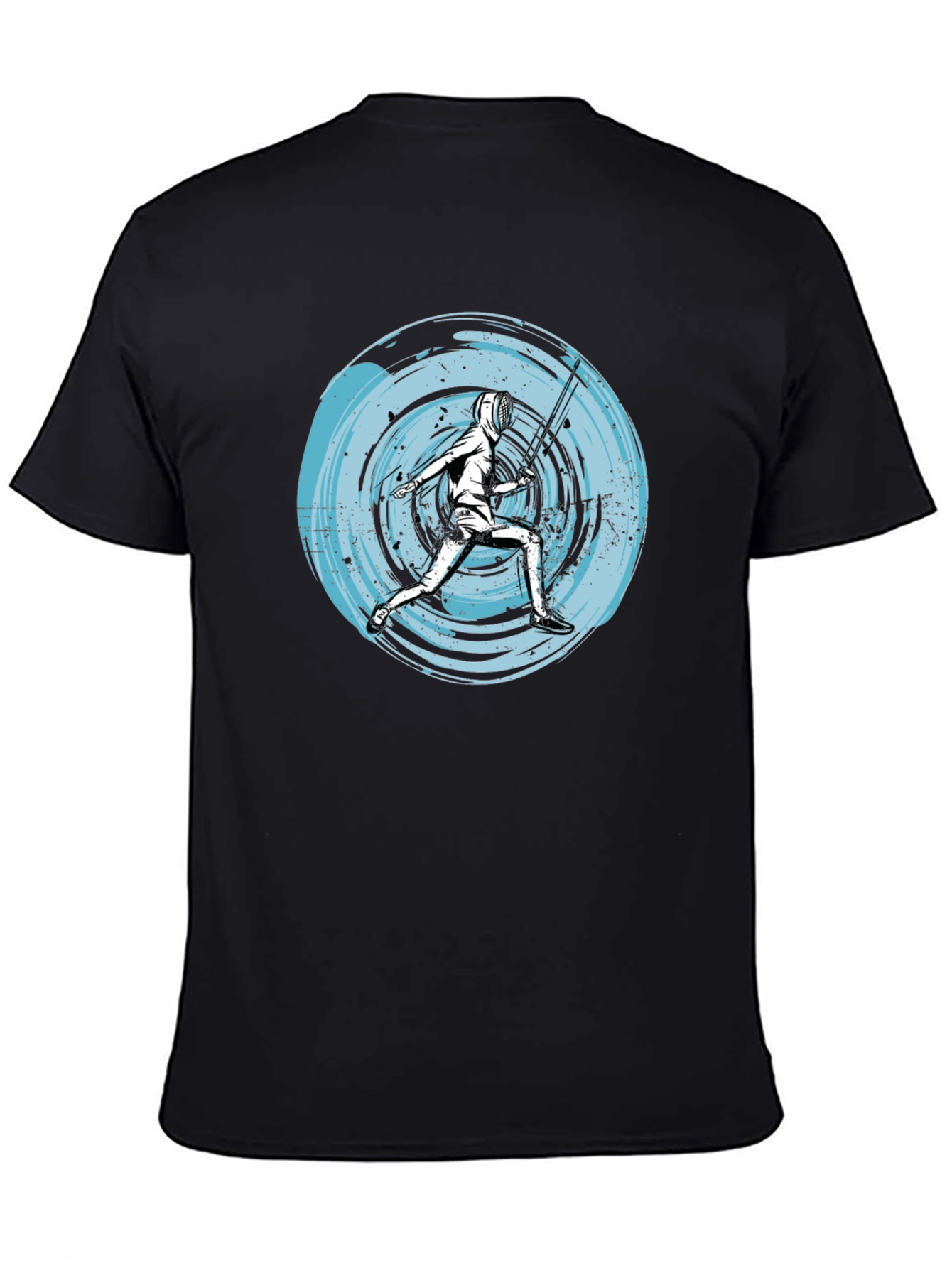 Fencer Graphic Tee - Unique Artistic Design