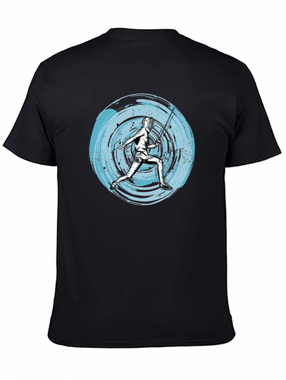 Fencer Graphic Tee - Unique Artistic Design