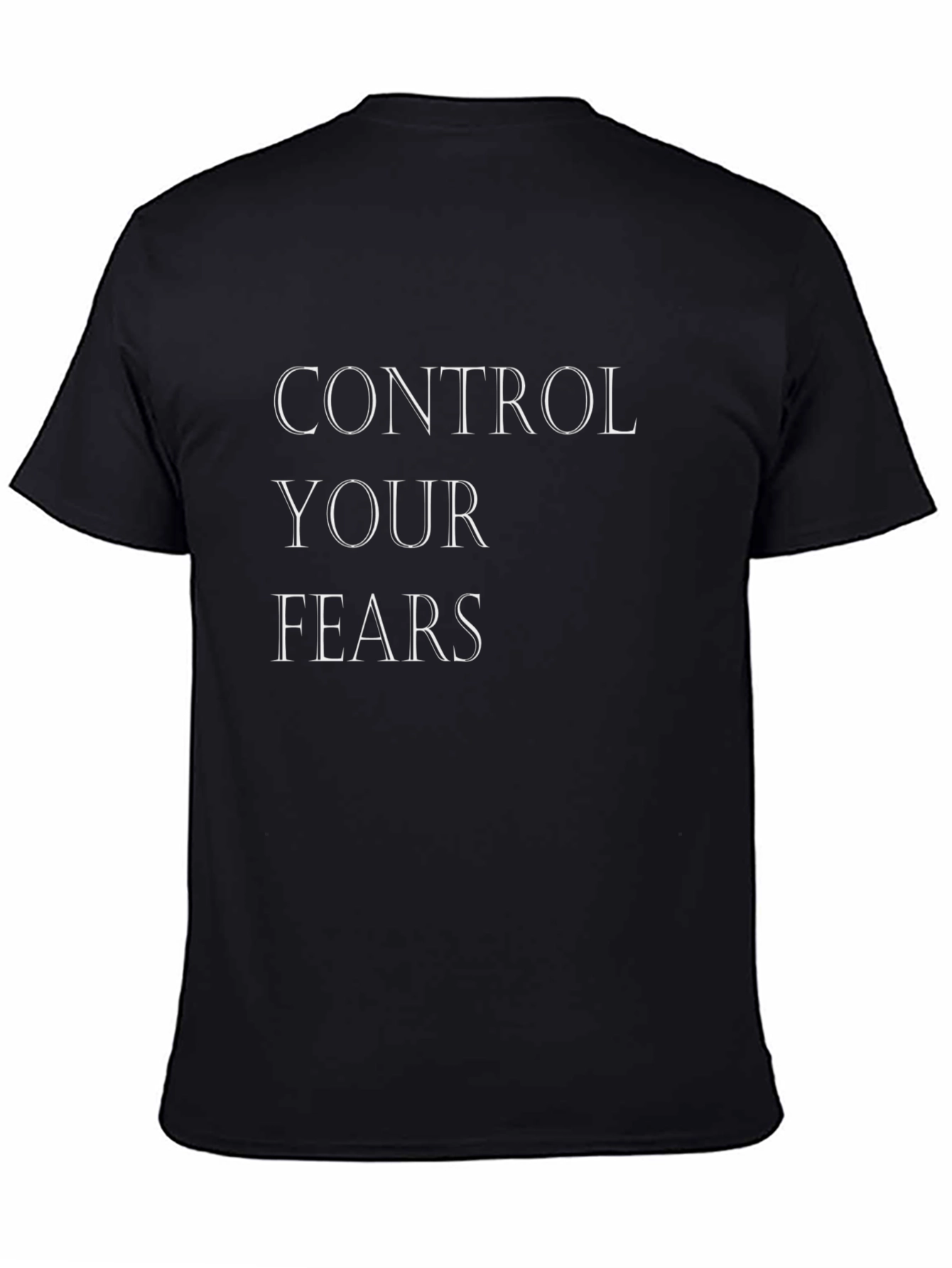 Control Your Fears Graphic T-Shirt - Black