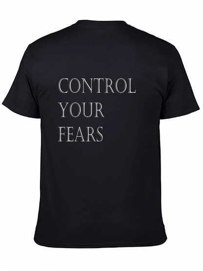 Control Your Fears Graphic T-Shirt - Black