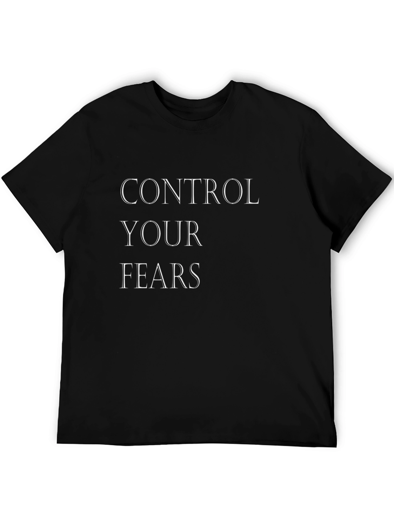 Control Your Fears Graphic T-Shirt - Black
