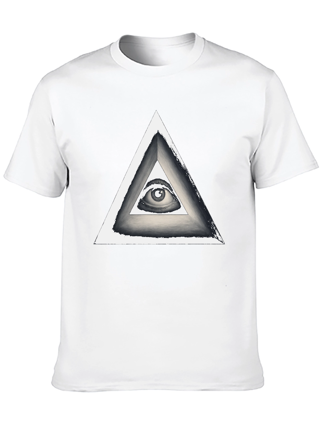 Illuminati Eye Triangle Graphic T-Shirt